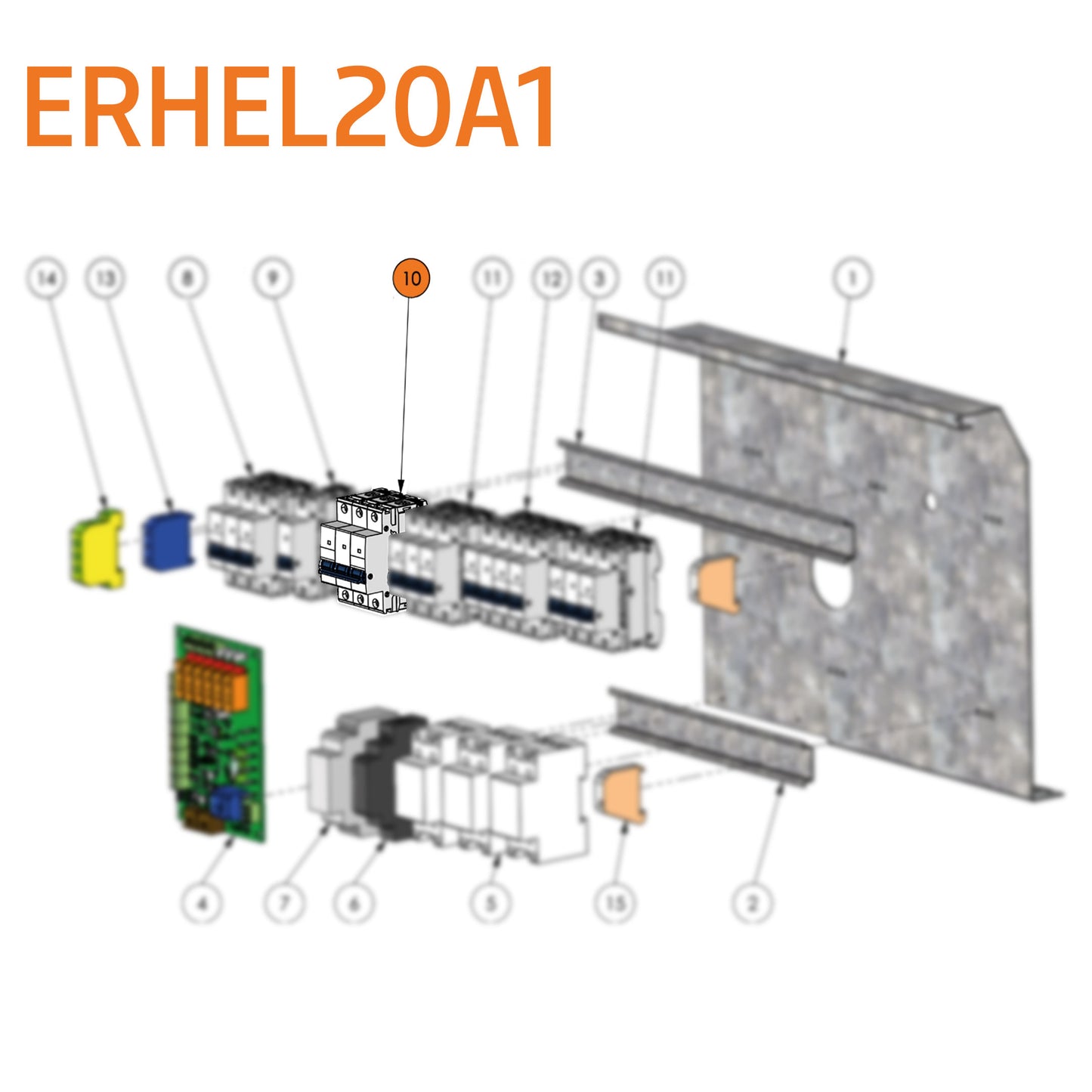 Circuit breaker B40A 3-pole