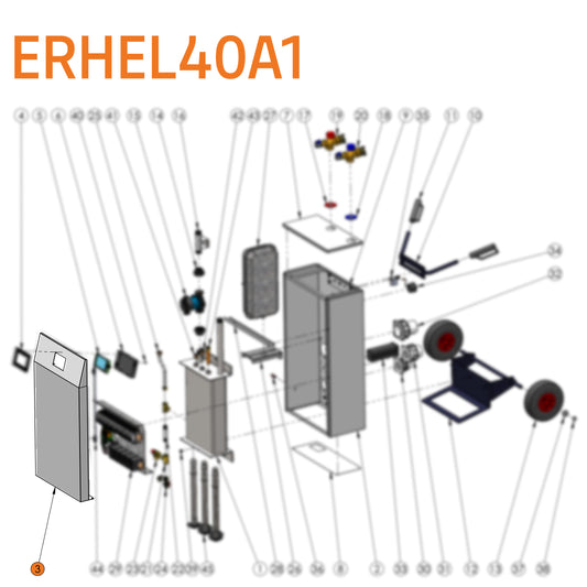 Gehäuse Frontblech f. ERHEL40A