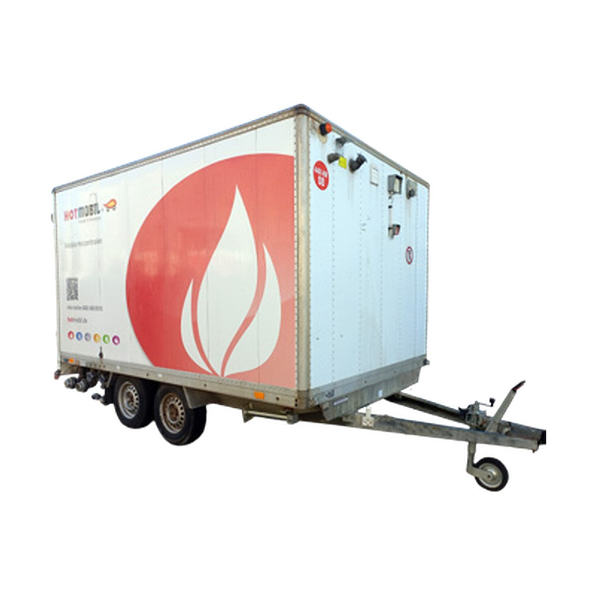 Mobile Heizzentrale ERHMO 300 kW MHZ008 – Außenansicht Anhänger
